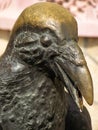 Sculpture of raven Royalty Free Stock Photo