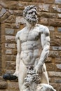 Sculpture of the Renaissance in Piazza della Signoria in Florence Royalty Free Stock Photo