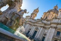 Fountain of the Four Rivers in Navona square, Rome