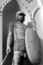 Sculpture of a russian knight decorating the White Tower.