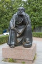 Sculpture `Saint Apostle Peter` in Alexander Park in St. Petersburg