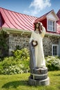 Sculpture in Saint Jean Port Joly, Quebec, Canada