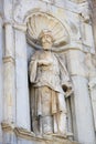 Sculpture of a Saint at Se Velha or Old Cathedral, Coimbra