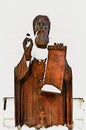 Sculpture of Saint Sergius of Radonezh. Imitation of a picture. Oil paint. Illustration