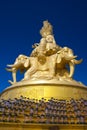 The sculpture of Samantabhadra Budda on Emei mount