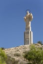 Sculpture of San Pascual in Orito Royalty Free Stock Photo