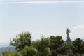 Sculpture of San Pascual in Orito Royalty Free Stock Photo