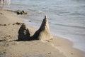 Sculpture of sand. The Palace by the sea