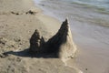 Sculpture of sand. The Palace by the sea