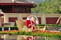 Sculpture of Santa Claus in The Ritz-Carlton Sanya Royalty Free Stock Photo