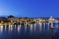 Sculpture by Saone River in Lyon, France Royalty Free Stock Photo