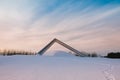 A sculpture in Sapporo park in winter