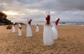 Sculpture by the Sea Bondi - The Bottles Royalty Free Stock Photo