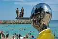 Sculpture by the sea Cottesloe Royalty Free Stock Photo