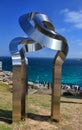 Sculpture by the Sea exhibit at Bondi Royalty Free Stock Photo