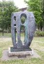 The sculpture Sea Form (Atlantic) by Barbara Hepworth Royalty Free Stock Photo