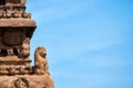 Sculpture in Shore Temple, Mahabalipuram, Chennai, Tamil Nadu, India