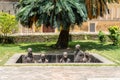 Sculpture of slaves dedicated to victims of slavery in Stone Town of Zanzibar Royalty Free Stock Photo