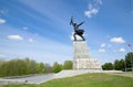 Sculpture soldier on Peremilovskaya height, Yakhroma, Russia