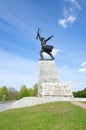 Sculpture soldier on Peremilovskaya height, Yakhroma, Russia
