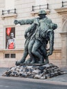 Sculpture of soldiers dedicated to World War Royalty Free Stock Photo