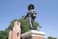 Sculpture of a Sower in University of Oklahoma USA Royalty Free Stock Photo