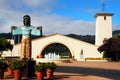 A sculpture of St Francis outside a winery