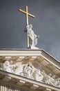 Sculpture on Vilnius Cathedral, Vilnius, Lithuania Royalty Free Stock Photo