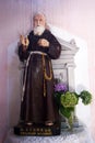 Sculpture of St. Leopold Mandic in the church of St. Roch