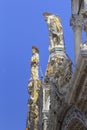 Sculpture of St. Mark on the facade of the Basilica of San Marco, Venice