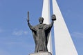 Sculpture of St. Nicholas the Wonderworker Russia Kaliningrad 11.08.2021 Royalty Free Stock Photo
