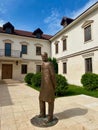 Sculpture statue dedicated to Nobel prize winner Ivo Andric Andricgrad