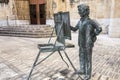 Sculpture statue tribute to artist Juan Jose Salas by Carlos Ve
