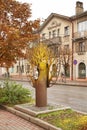 Sculpture on the street in Baranovichi. Belarus