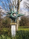Sculpture of Sun, in Zuiderpark, The Hague.
