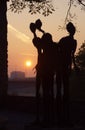 Sculpture At Sunrise, Maribor, Slovenia