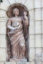 Sculpture symbolizing prudence