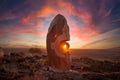 The sculpture symposium on a hill outside Broken Hill.