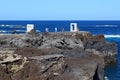 Sculpture Tensei Tenmoku Door without Door by japanese artist Kan Yasuda in Garachico on Canary Island Tenerife, Spain