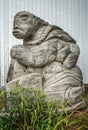 Sculpture at Trois-BÃ©rets Park (Parc des Trois-BÃ©rets) in Saint Jean Port Joli Royalty Free Stock Photo
