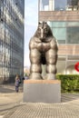 Sculpture Trojan Horse. City Moskaw. The creation of a fashionable Colombian sculptor Fernando Botero