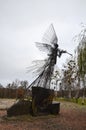 Trumpeting Angel at the memorial to the nuclear disaster in Chernobyl exclusion zone