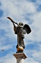 Sculpture Trumpeting Angel Uzupis in Vilnius, Lithuania. Royalty Free Stock Photo