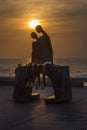 Sculpture of two people, Puerto Vallarta