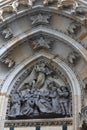 Sculpture of tympanum St. Vitus Cathedral