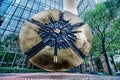 Sculpture in uptown charlotte grande disk