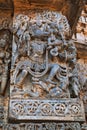 Sculpture of Varaha, 10th incarnation of Vishnu, Hoysaleshwara temple, Halebidu, Karnataka view from West