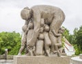 Sculpture in Vigeland park Oslo. Norway.