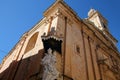 Holy figure on the corner of the Church of the Annunciation of Our Lady, Mdina, Malta