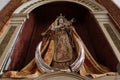 Sculpture of the Virgin Mary inside the church of Sant Peter in Guimar, Tenerife. Spain Royalty Free Stock Photo